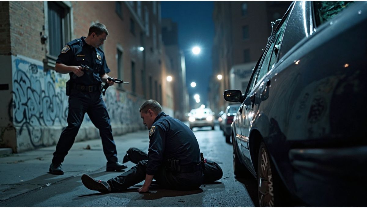 illusion image of Tragedy Between Brothers in Blue