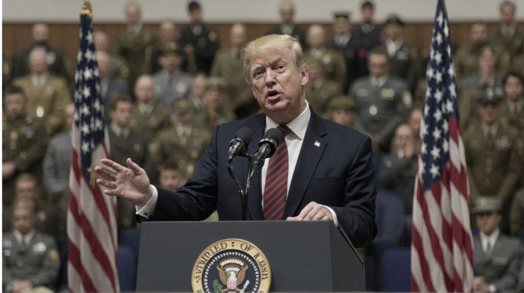 illusion President Donald Trump convened a rare and highly controversial meeting with approximately 800 senior military leaders at Marine Corps Base Quantico in Virginia