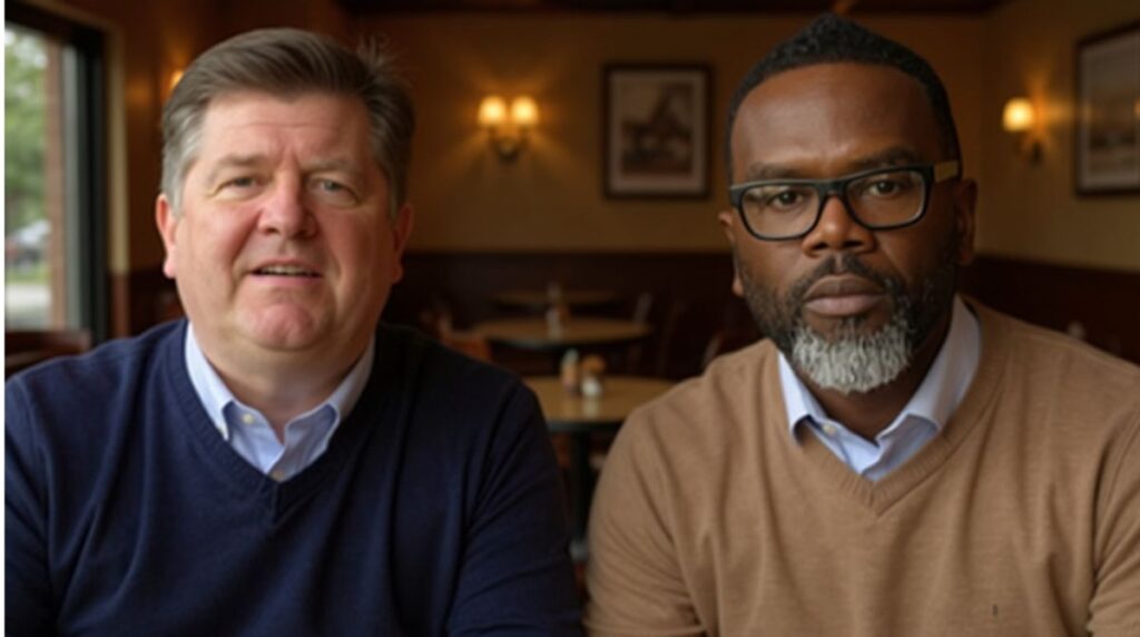 Mayor Brandon Johnson and Illinois Governor JB Pritzker, accusing both leaders of failing to protect U.S.