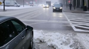 New York City with heavy rain, flooding, and strong winds. Governor Hochul declares a state of emergency as chaos unfolds